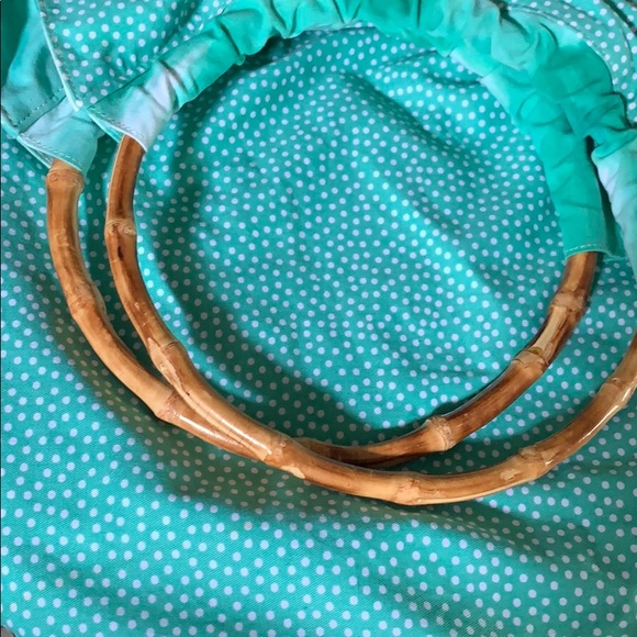 NWT Lands End Reversible HOBO Bamboo Bag - Picture 3 of 7